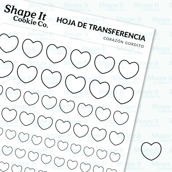 Chubby Heart Transfer Sheet - Image 3