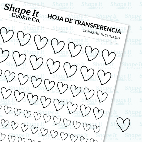 Slanted Heart Transfer Sheet - Image 3