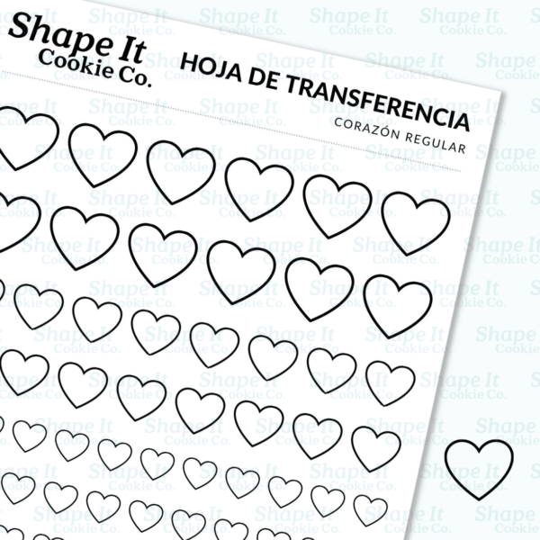 Regular Heart Transfer Sheet - Image 3