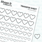 Regular Heart Transfer Sheet