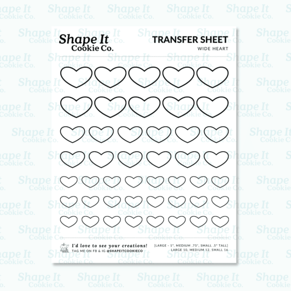 Wide Heart Transfer Sheet - Image 2