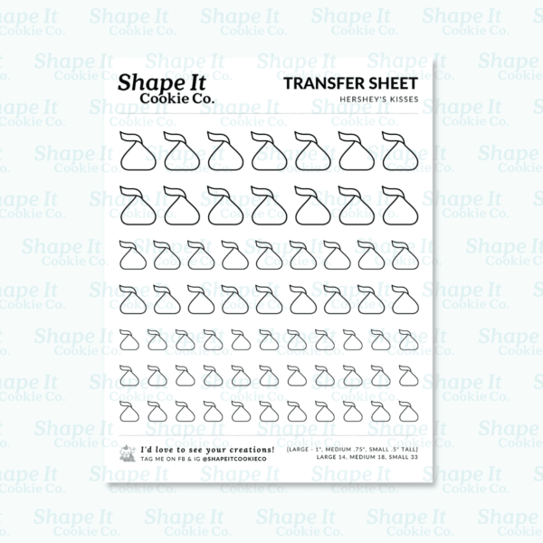 Hershey's Kisses Transfer Sheet - Image 2