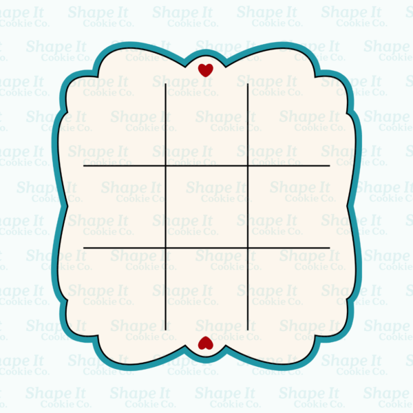 Valentine Tic Tac Toe Cookie Cutter Set - Image 3