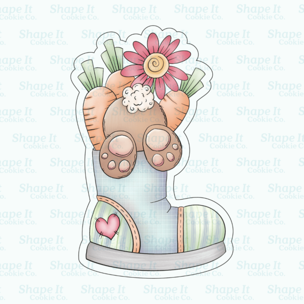 Bunny in Boot Cookie Cutter - Image 2