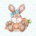 Spring Bunny with Carrot Cookie Cutter