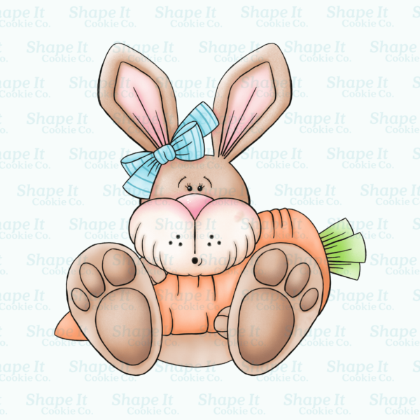 Spring Bunny with Carrot Cookie Cutter