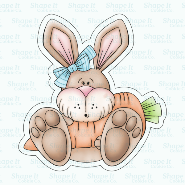 Spring Bunny with Carrot Cookie Cutter - Image 2