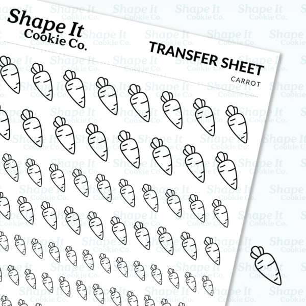 Carrot Transfer Sheet