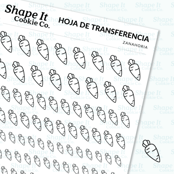 Carrot Transfer Sheet - Image 3