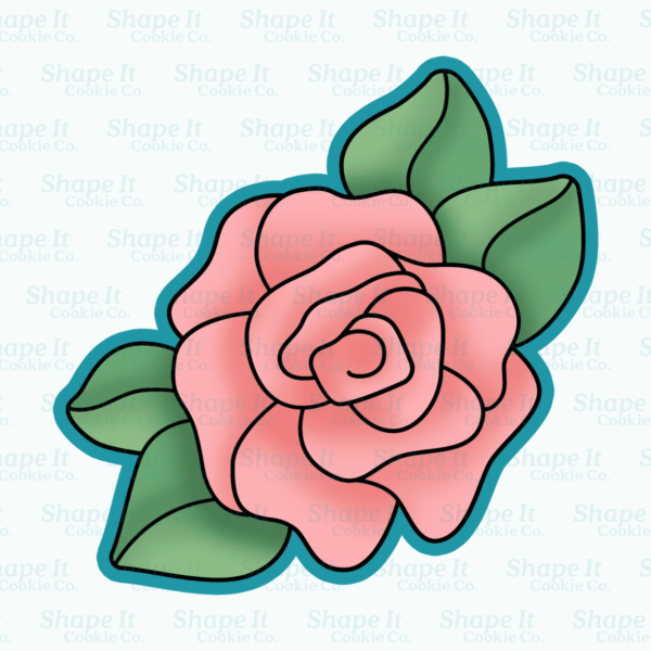 Rose (4 leaf) Flower Cookie Cutter - Image 2