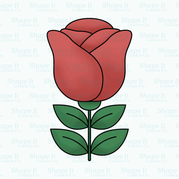 Traditional Rose Flower Cookie Cutter