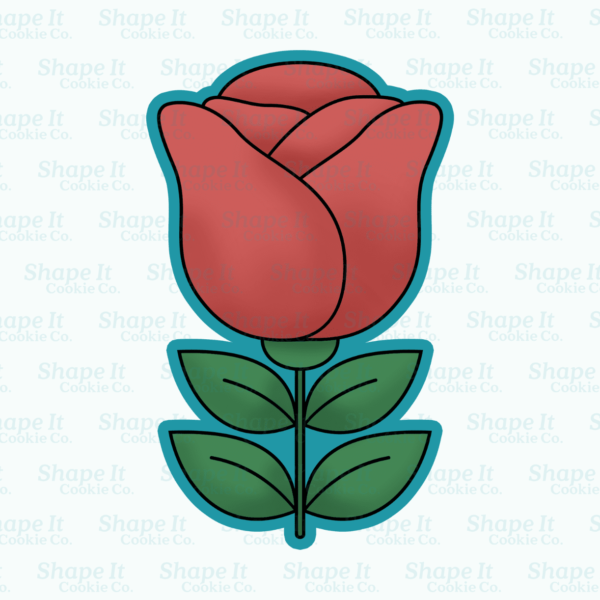 Traditional Rose Flower Cookie Cutter - Image 2