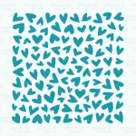 Wonky Hearts Stencil