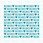 XOXO Hearts Stencil