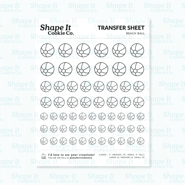 Beach Ball Transfer Sheet - Image 2