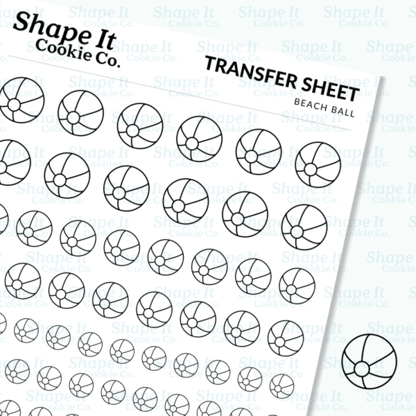 Beach Ball Transfer Sheet
