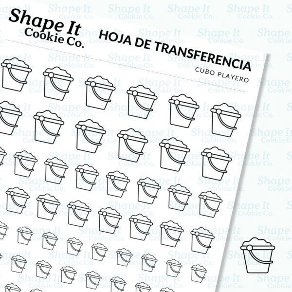 Beach Bucket Transfer Sheet - Image 3
