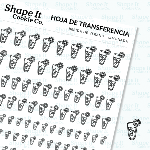 Lemonade - Summer Drink Transfer Sheet - Image 3