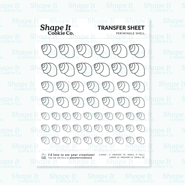 Periwinkle Shell Transfer Sheet - Image 2