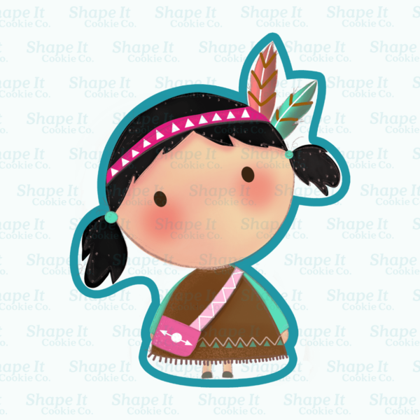 Boho Girl Cookie Cutter - Image 2