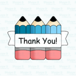 3 Pencils Plaque Cookie Cutter