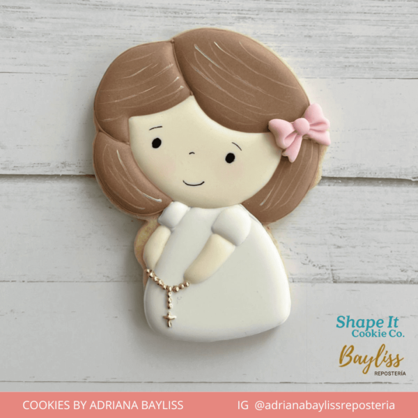 Communion Girl Cookie Cutter - Image 3