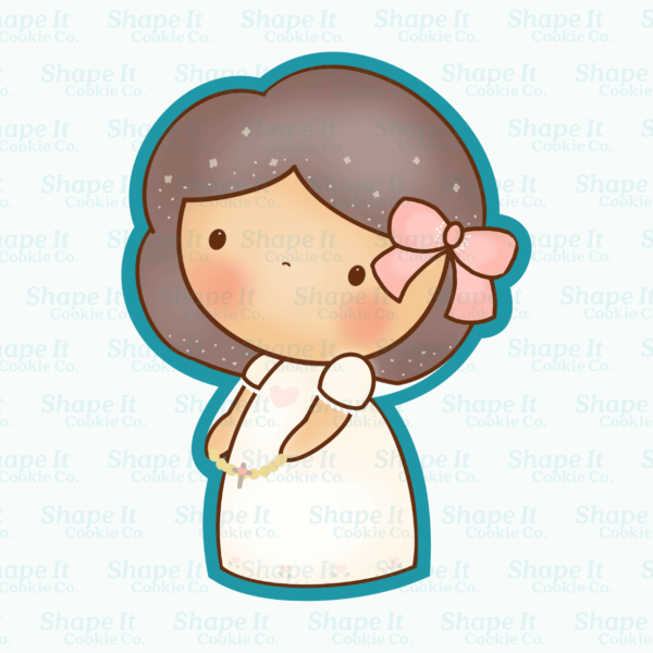Communion Girl Cookie Cutter - Image 2