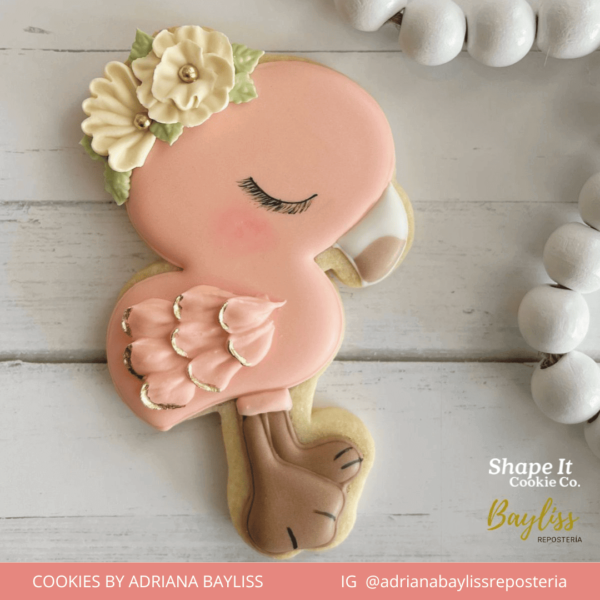 Flamingo with Flower Cookie Cutter - Image 3