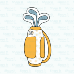 Golf Bag Cookie Cutter