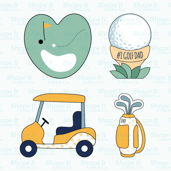 Golf Cookie Cutter Set