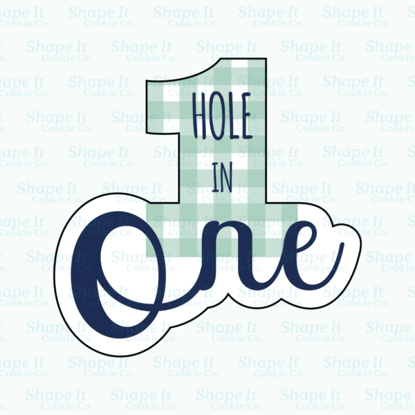 "Hole in One" Number Cookie Cutter