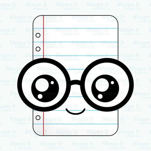 Nerdy School Paper Kawaii Cookie Cutter