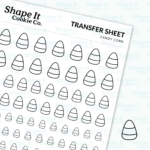 Candy Corn Transfer Sheet
