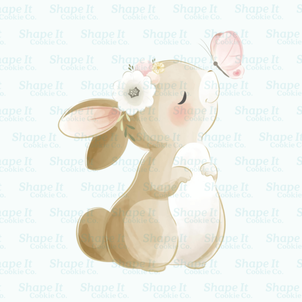 Bunny with Butterfly Cookie Cutter