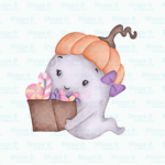 Ghostly Girl Friend with Candy Cookie Cutter