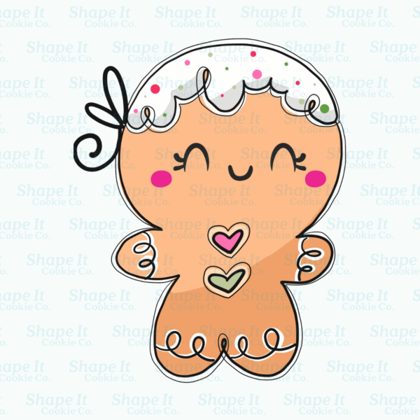 Candyland Gingerbread Girl Cookie Cutter