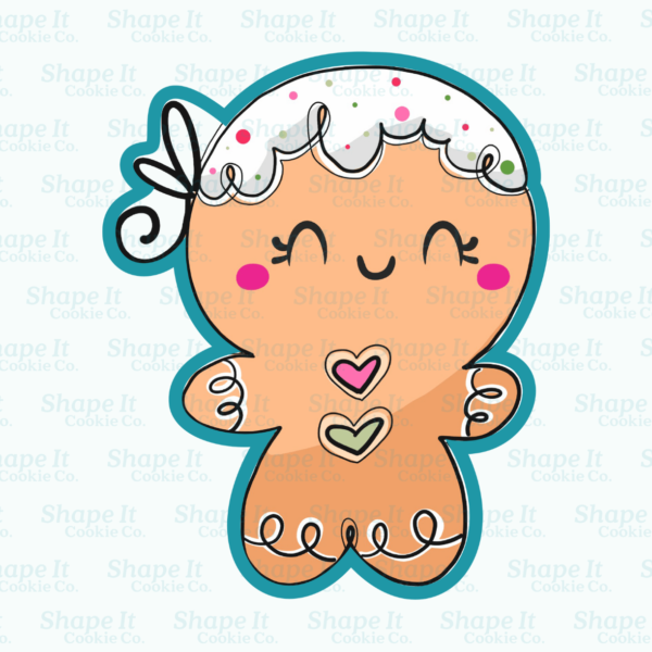 Candyland Gingerbread Girl Cookie Cutter - Image 2