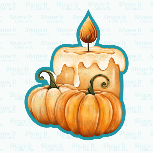 Fall Candle Cookie Cutter - Image 2