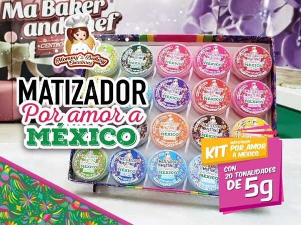 Edible Dust Kit "For the Love of Mexico" (Kit Matizador en Polvo Tonos "Por Amor a México") - Image 4