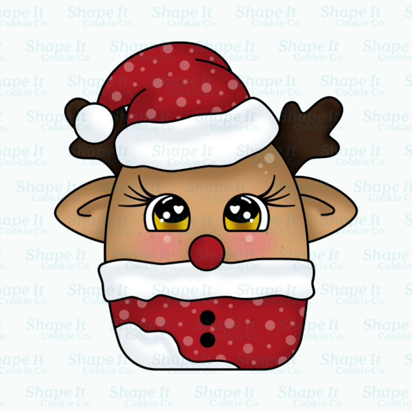Christmas Cuties Reindy Claus Cookie Cutter
