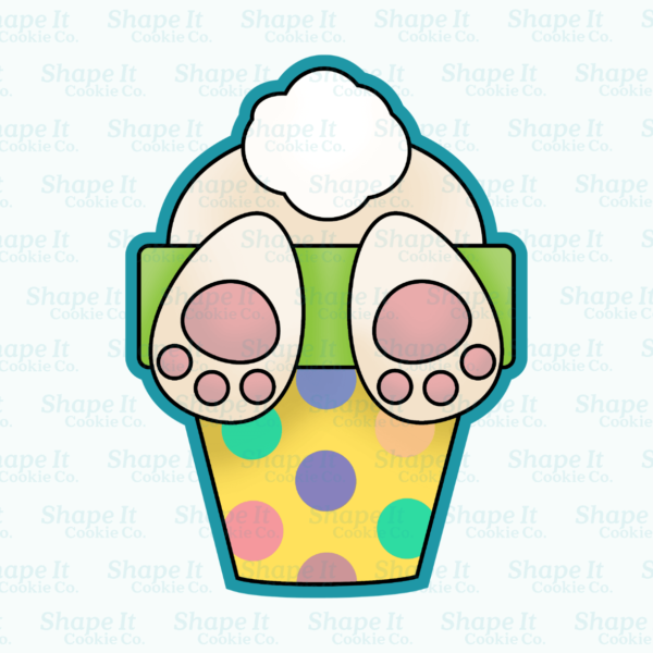 Bunny Bottom in Bloom Cookie Cutter - Image 2