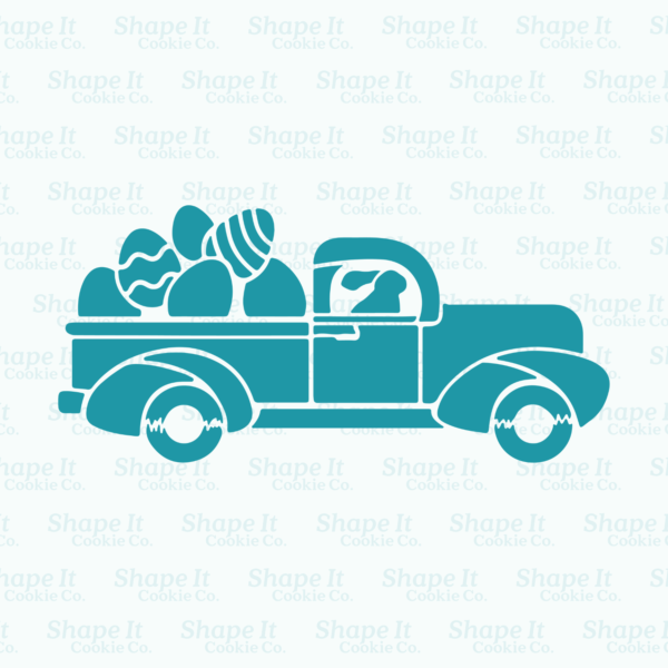 Easter Truck Stencil