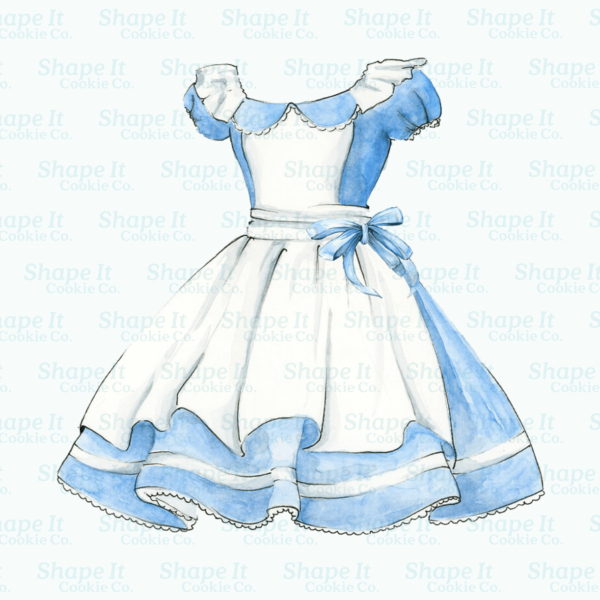 Alice In Wonderland Dress Cookie Cutter