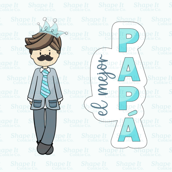 "El Mejor" Papá Cookie Cutter Set