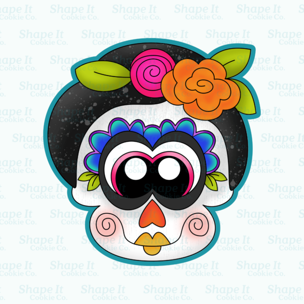 Frida Face Skeleton Cookie Cutter - Image 2
