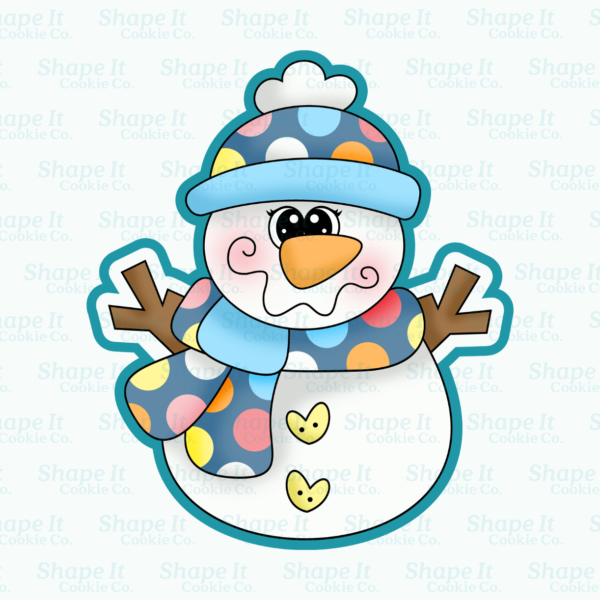 Snuggled Winter Snowman Cookie Cutter - Image 2