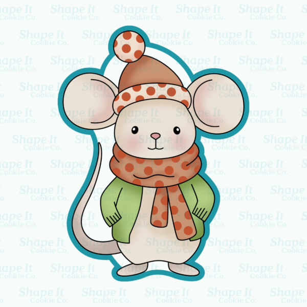 Winter Mouse Cookie Cutter - Image 2
