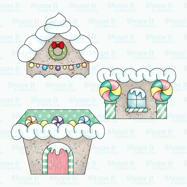 Candy Gingerbread House Cookie Cutter Set - Image 3