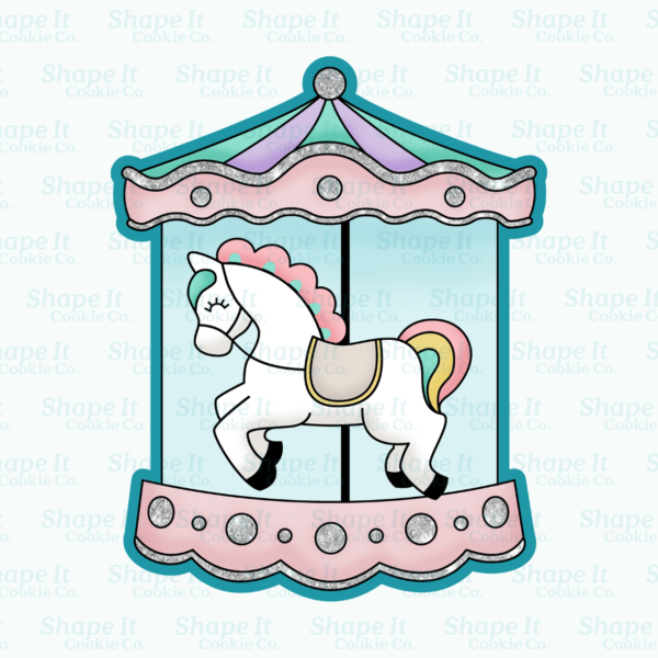 Candyland Carousel Cookie Cutter - Image 2