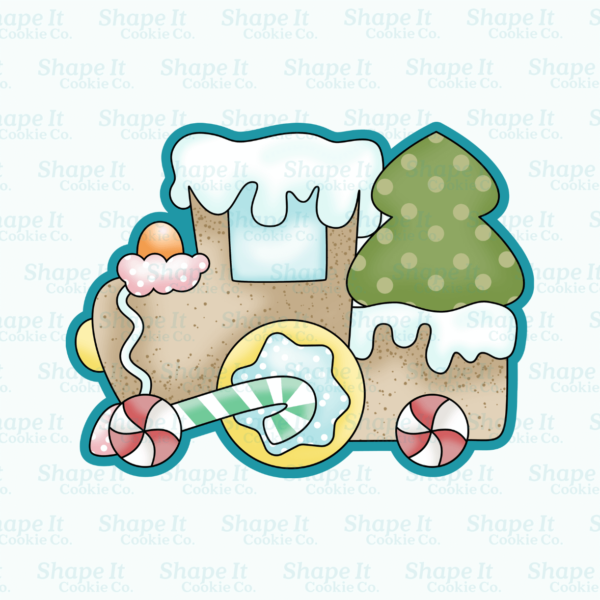 Gingerbread Candy Train Cookie Cutter - Image 2